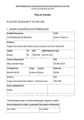 Plano de Trabalho 