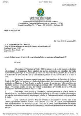 Ofício nº 4827/2019-MP