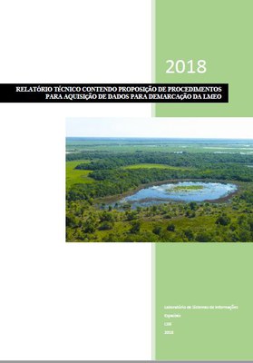 Produto 1.8 - RELATÓRIO TÉCNICO CONTENDO PROPOSIÇÃO DE PROCEDIMENTOS PARA AQUISIÇÃO DE DADOS PARA DEMARCAÇÃO DA LMEO