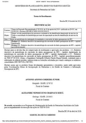 Termo de Recebimento