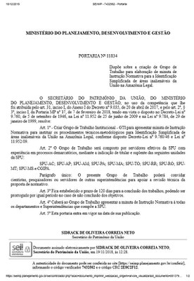 PORTARIA Nº 11834