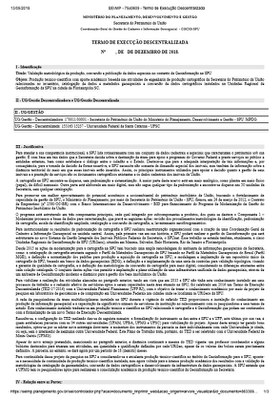 TERMO DE EXECUÇÃO DESCENTRALIZADA