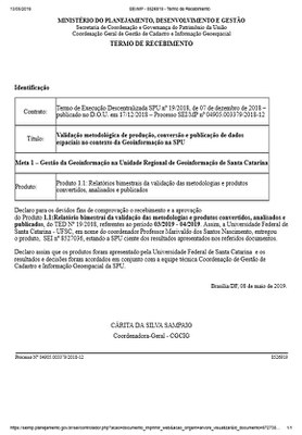 TERMO DE RECEBIMENTO