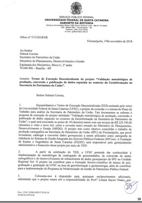 Ofício Nº 555/2018/GR
