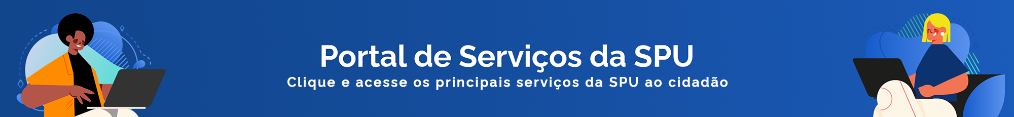 baner com link para o portal de serviços da SPU