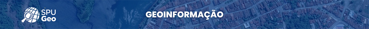 Imagem com a palavra Geoinformação e link para a página específica sobre o conteúdo