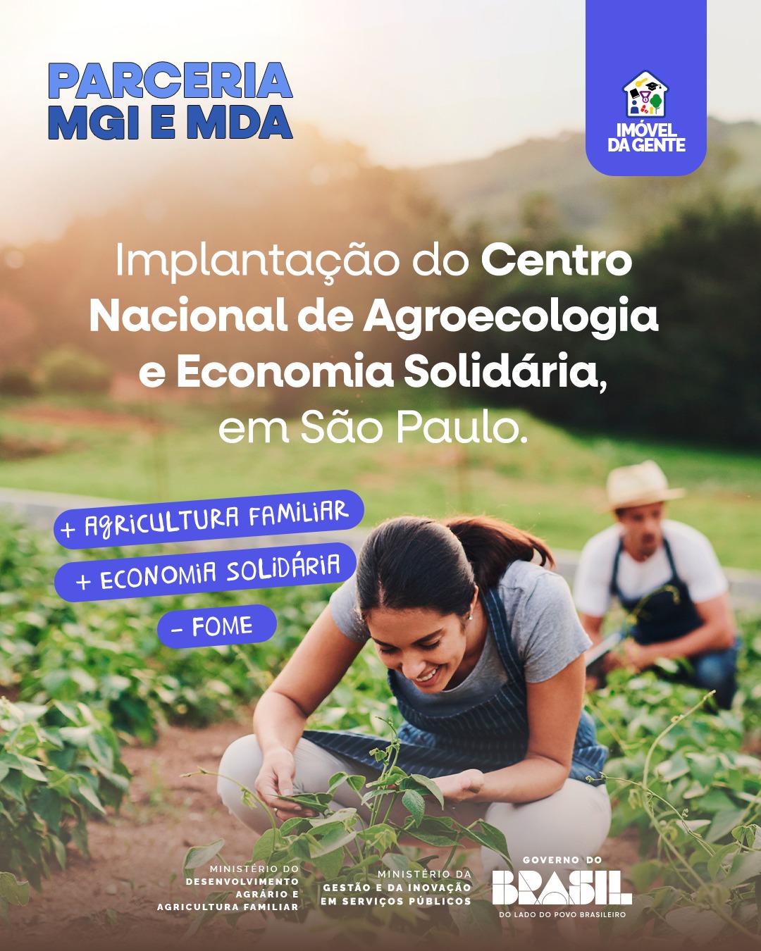 Governo do Brasil destina imóvel em São Paulo para implantação do Centro Nacional de Agroecologia e Economia Solidária