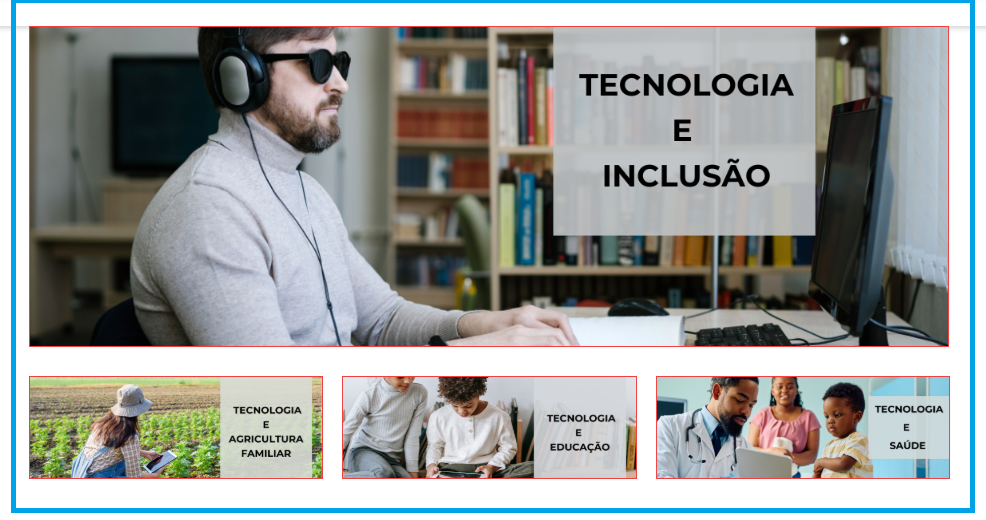 Capa com imagens com erros de acessibilidade