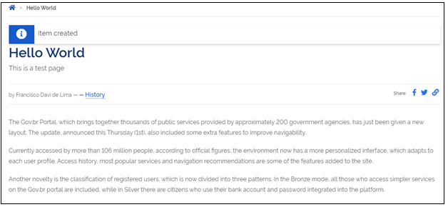 tela de texto traduzido em inglês "hello word"