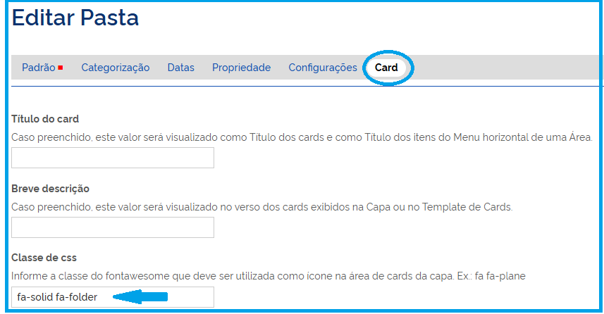 tela que mostra o campo de inserção de código da fonte