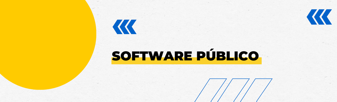 Banner decorativo com o texto 'Software Público'