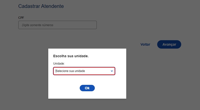 Cadastrar atendente