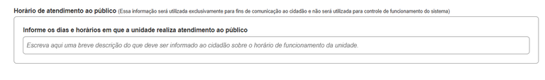 Horário de Atendimento ao Público