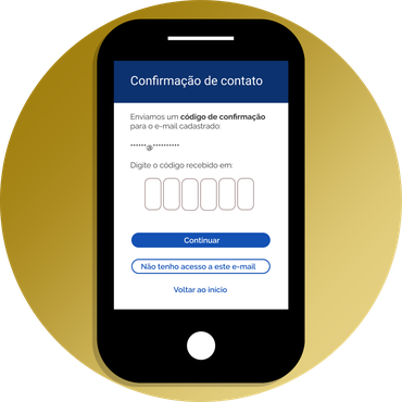 Imagem apresentando a tela de confirmação do e-mail