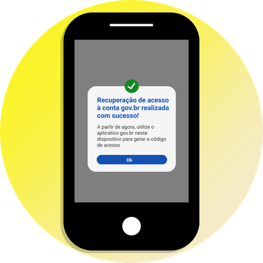 Imagem apresentando a tela de conclusão, com a habilitação da verificação em duas etapas novamente no app
