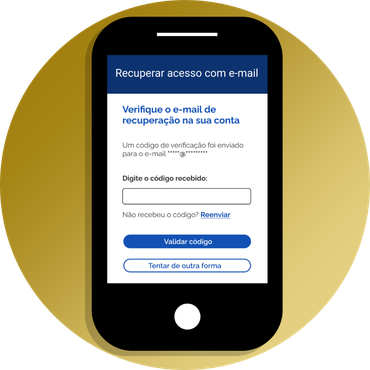 Imagem apresentando a tela de confirmação do e-mail