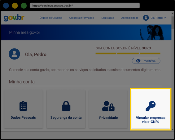 tutorial de como vincular CNPJ