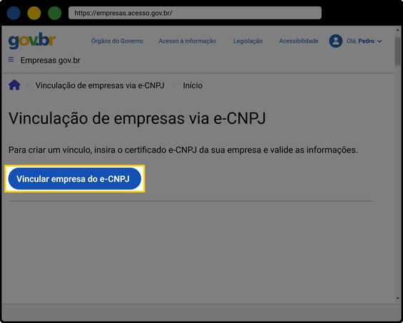 tutorial de como vincular CNPJ