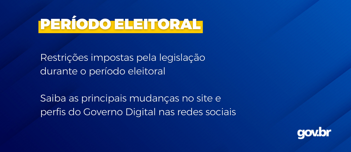 Banner período eleitoral
