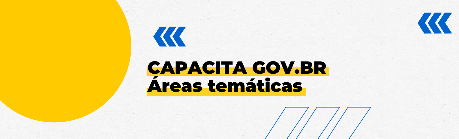Texto: Capacita Gov.br - Áreas Temáticas