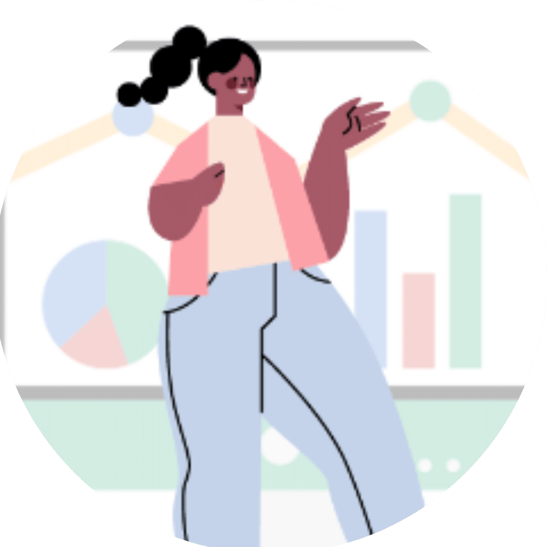 Desenho de mulher tendo como fundo a tela de um computador.