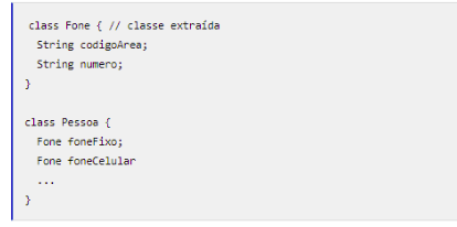Após a Refatoração - Extração de Classe