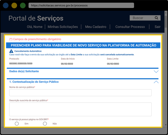 Solicitar nova Automação - 01