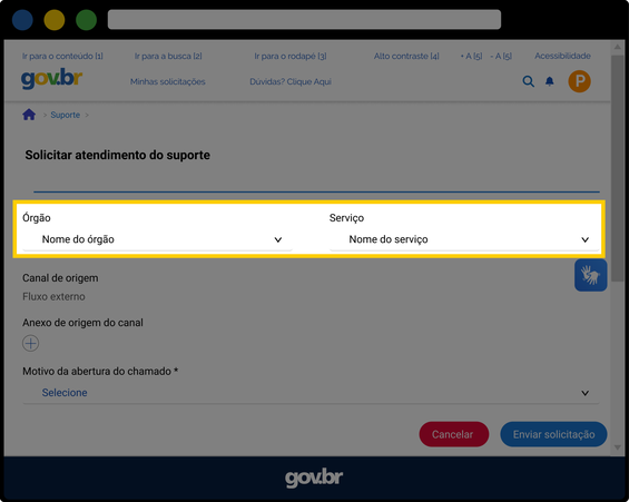 Solicitar apoio 02