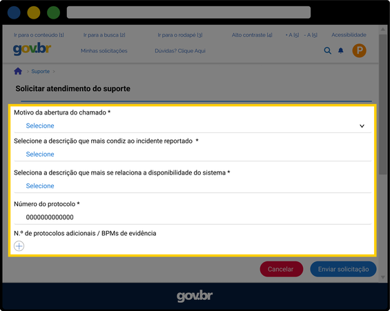 Solicitar apoio 03