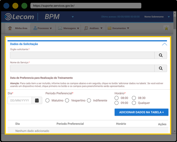 Solicitar treinamento01