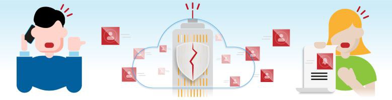 Imagem vetorial de recebimento de denúncias de pessoas.