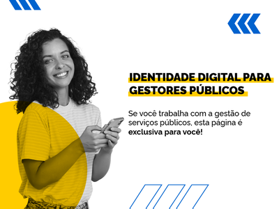 Banner Identidade Digital Para Gestores Públicos Celular Novo