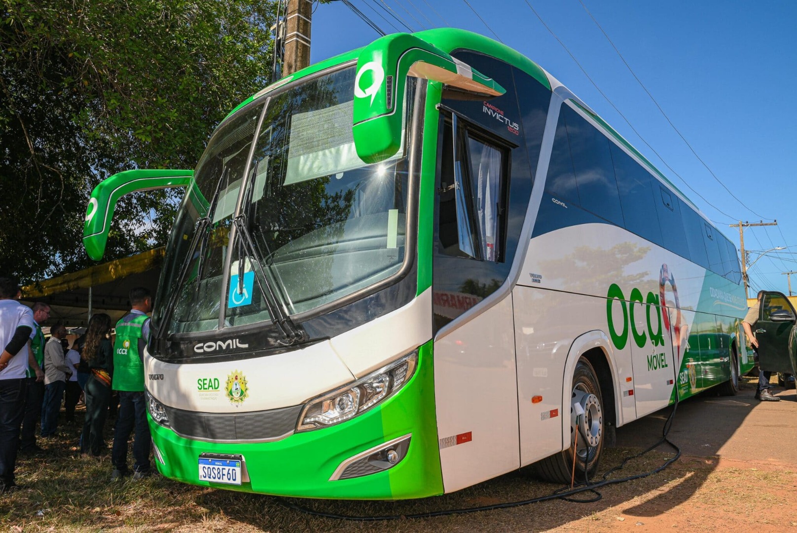 Ônibus do OCA móvel
