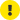 Exclamação em um círculo amarelo