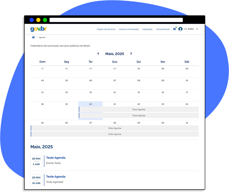 Agenda gov.br