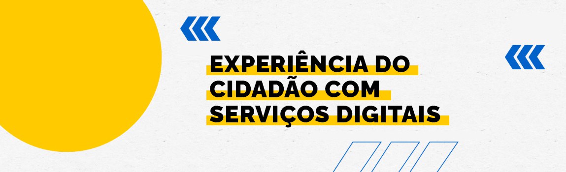 Fundo branco com duas setas azuis apontadas para o lado esquerdo e com três retângulos na vertical. Tem um círculo amarelado do lado esquerdo. Texto: Pesquisa com Usuários.