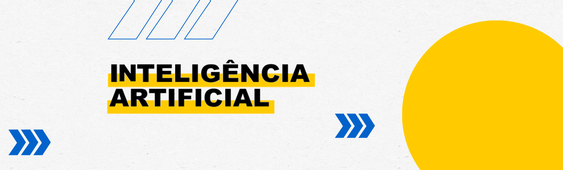 Banner decorativo com o texto 'Inteligência Artificial'