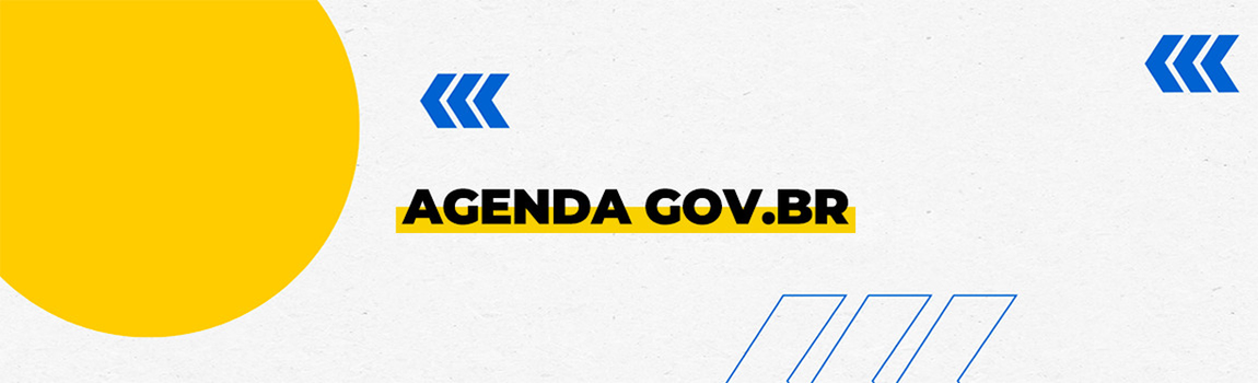 Banner decorativo com o texto 'Agenda gov.br'
