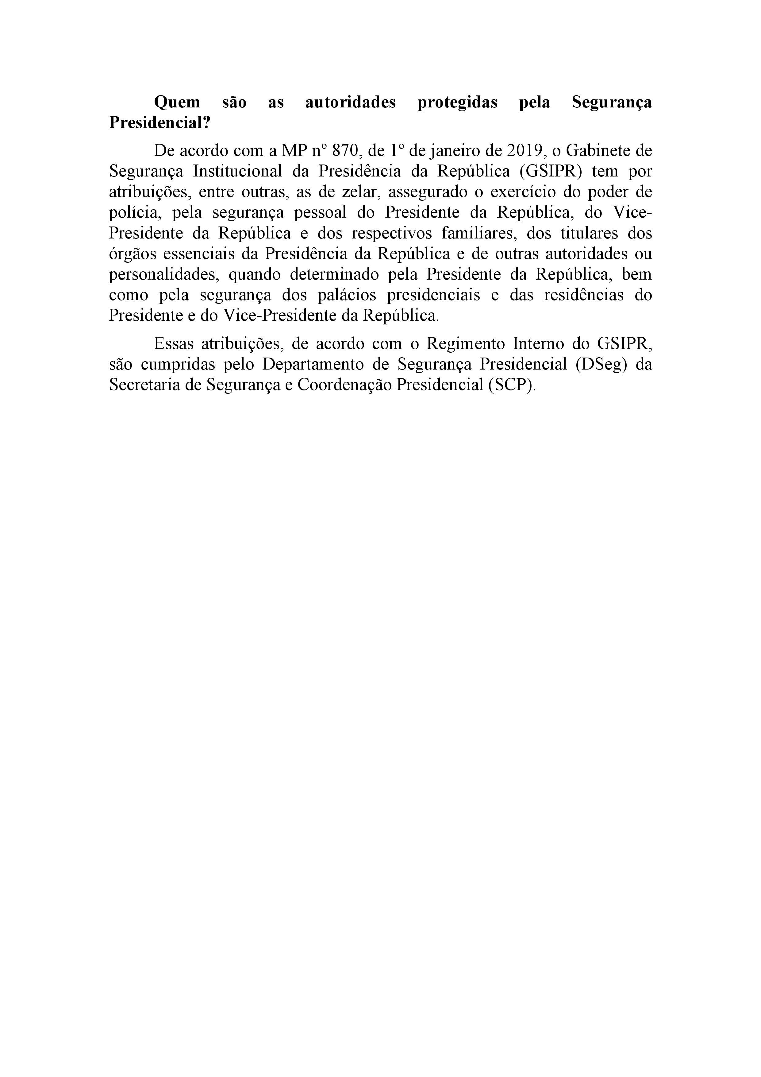 Proteção de Autoridades