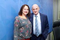 Ministra da Ciência, Tecnologia e Inovação visita o GSI/PR