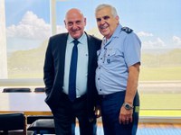 MINISTRO DO GSI RECEBE VISITA DO FUTURO PRESIDENTE DO STM