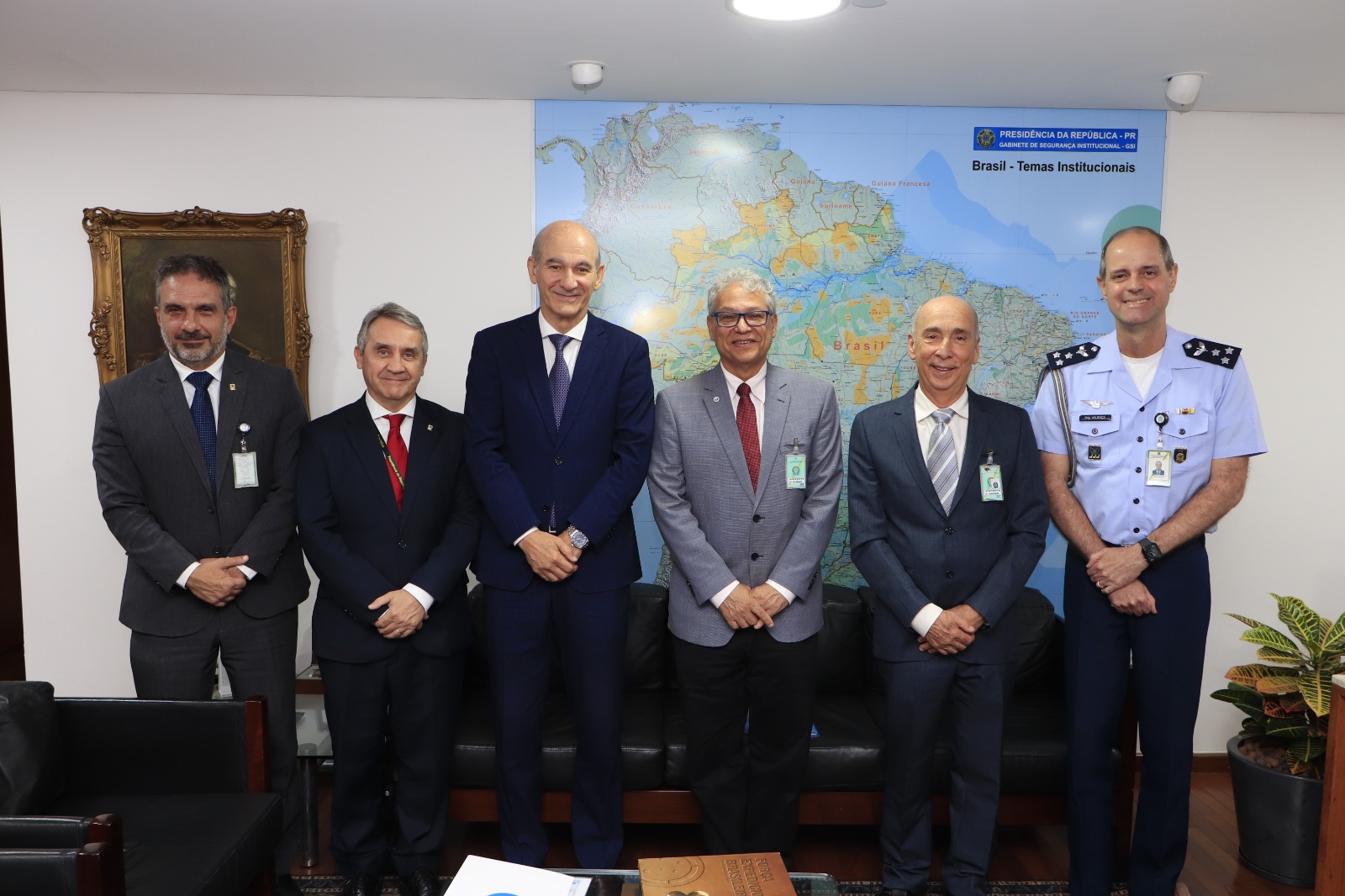 GSI/PR recebe direção do Instituto Nacional de Pesquisas Espaciais (Inpe)