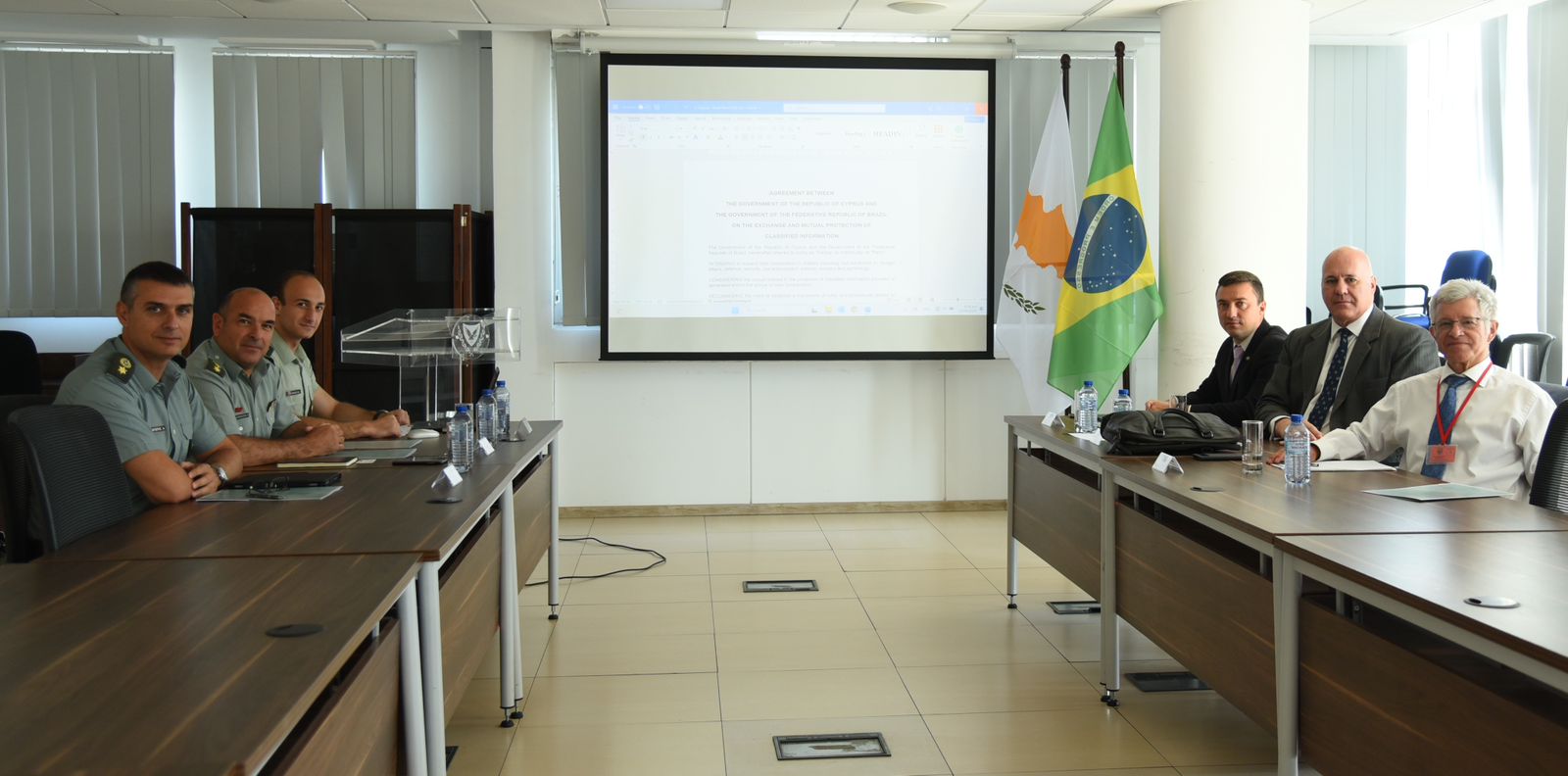 GSI e representantes da República de Chipre negociam acordo sobre Troca e Proteção Mútua de Informações Classificadas