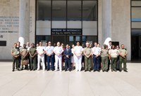 Comitiva do XI Fórum de Saúde Militar e XX Encontro de Saúde Militar da Comunidade dos Países de Língua Portuguesa (CPLP) realiza visita ao HFA