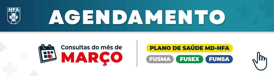 Agendamento das consultas do mês de março