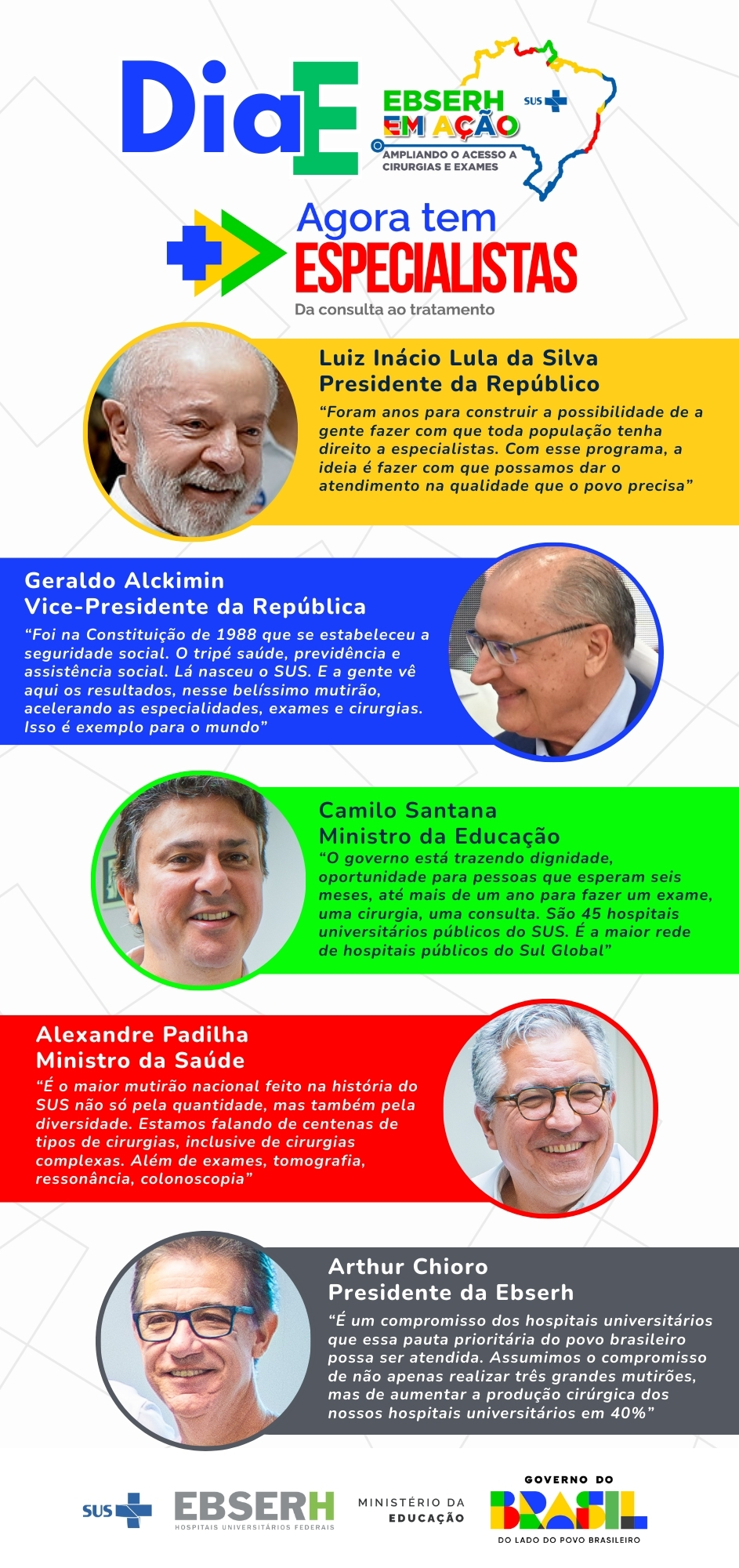 Autoridades sobre Ebserh em Ação