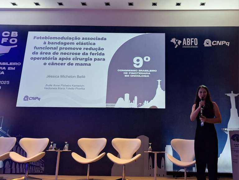 Em maio deste ano, o estudo foi premiado no Congresso Brasileiro de Fisioterapia em Oncologia, realizado no Rio de Janeiro. 