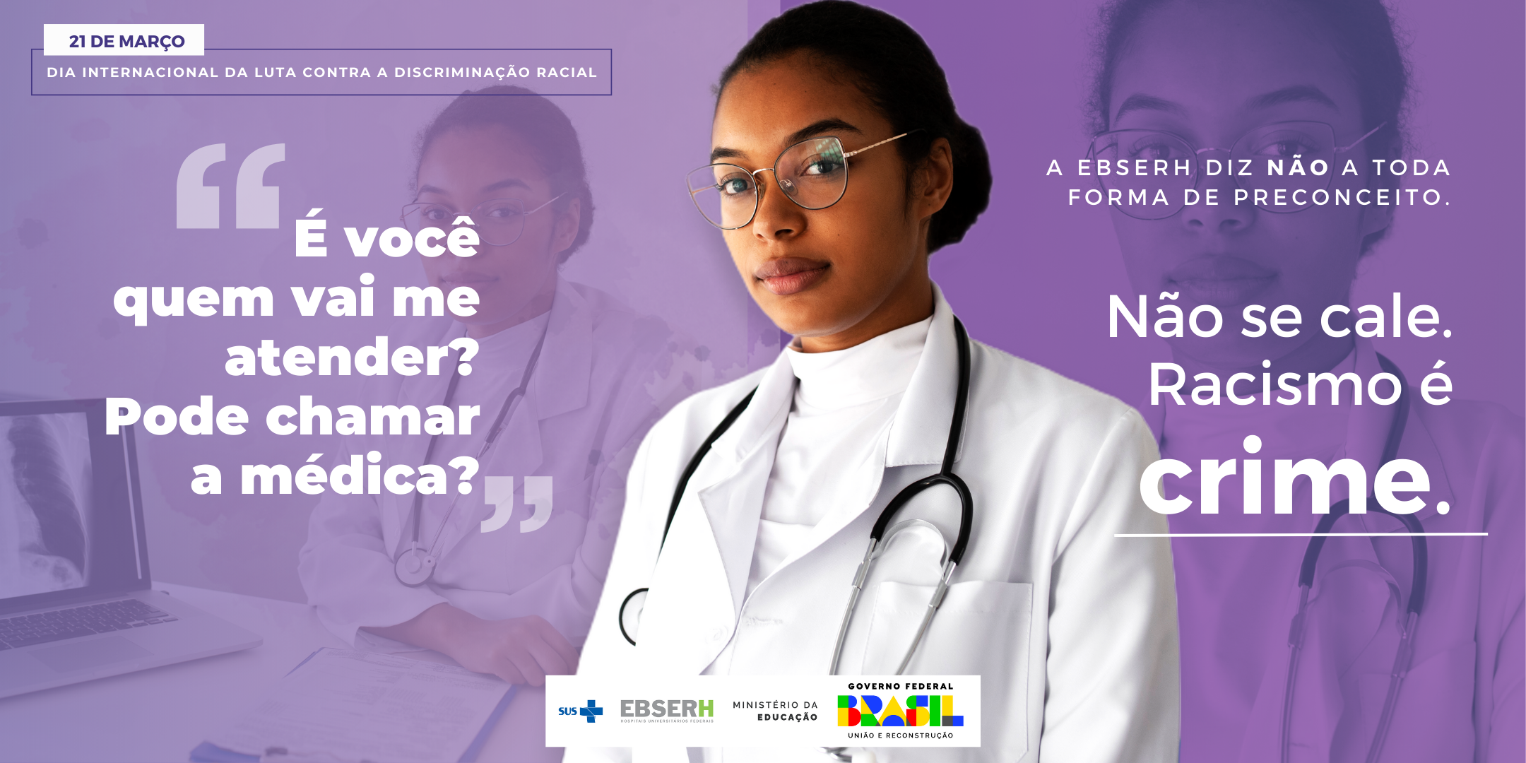 Banner Dia Internacional contra a Discriminação Racial 1