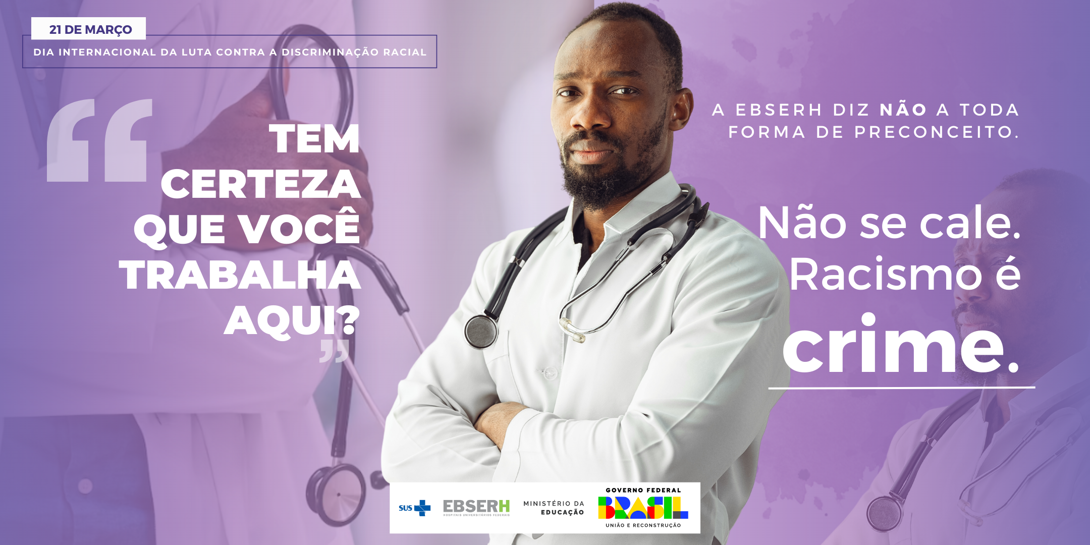 Banner Dia Internacional contra a Discriminação Racial 1