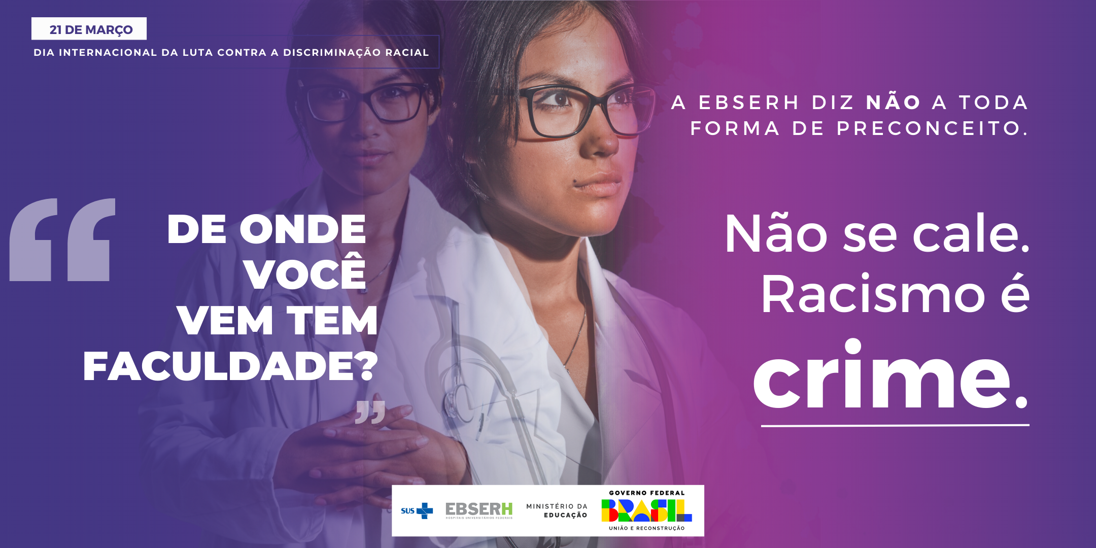 Banner Dia Internacional contra a Discriminação Racial 3